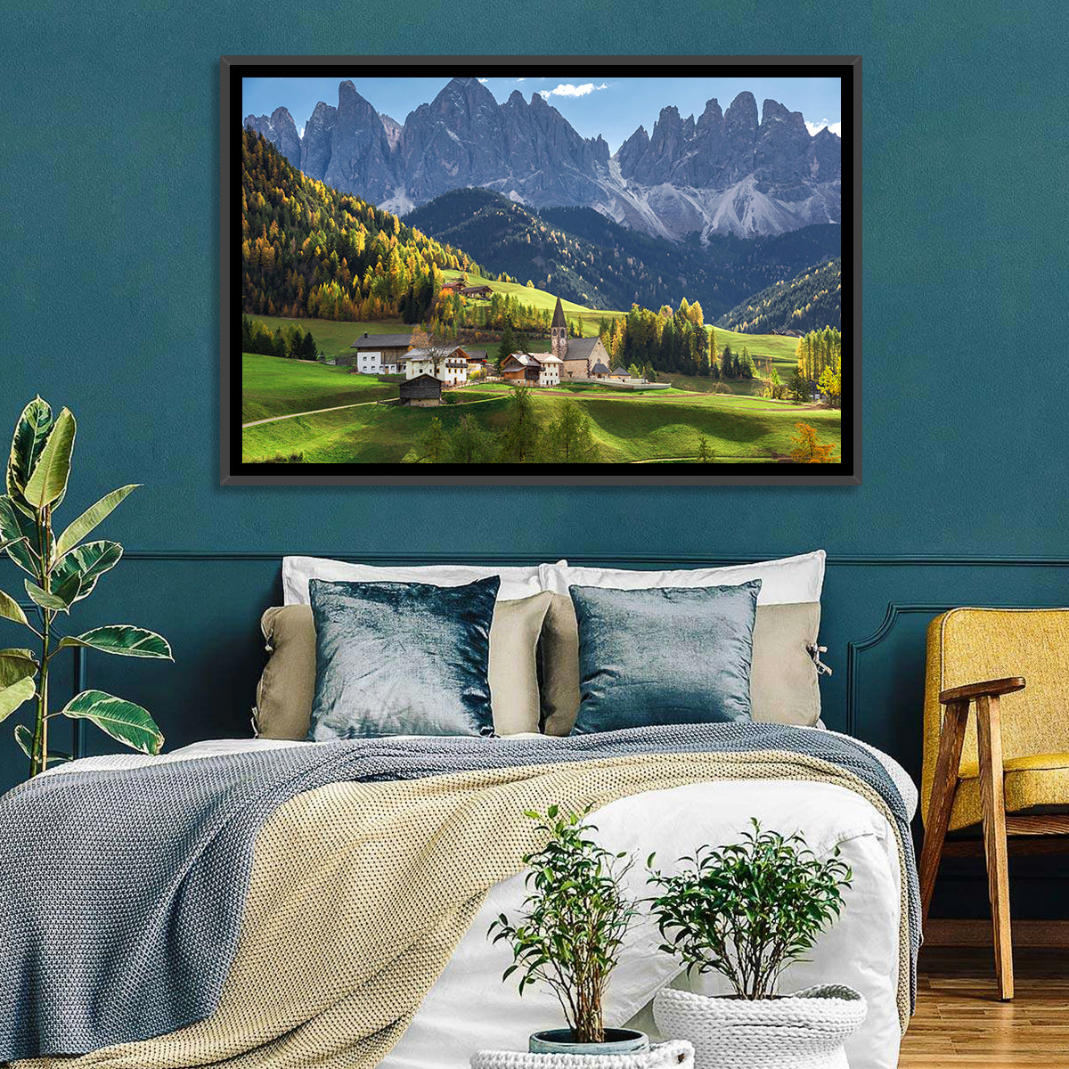Santa Maddalena Village Wall Art
