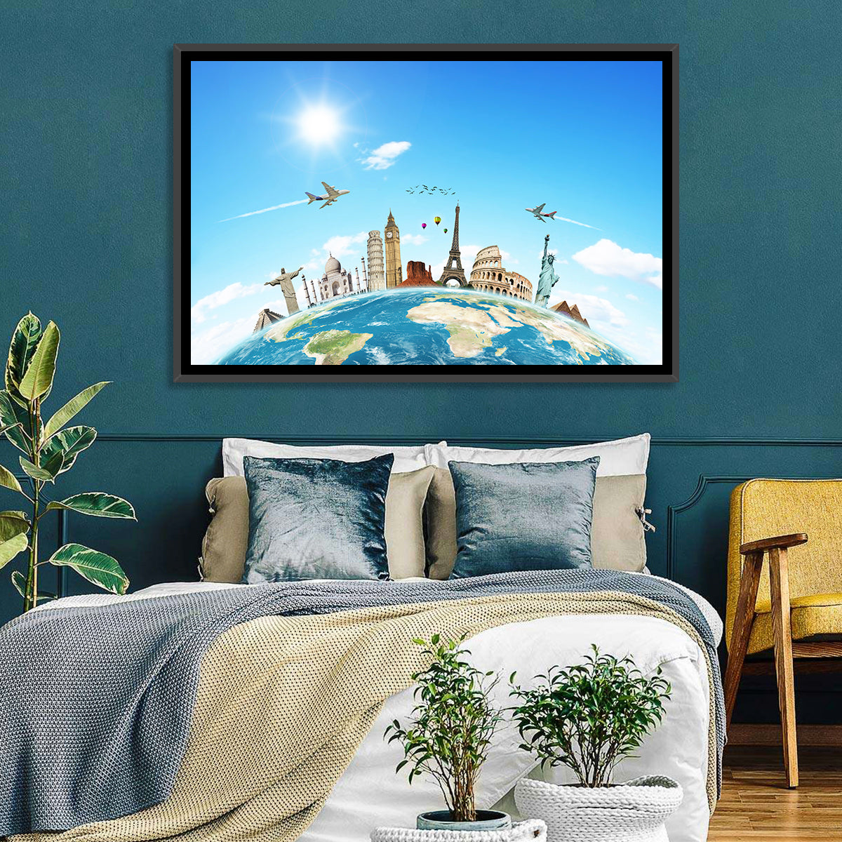 Travel The World Concept Wall Art