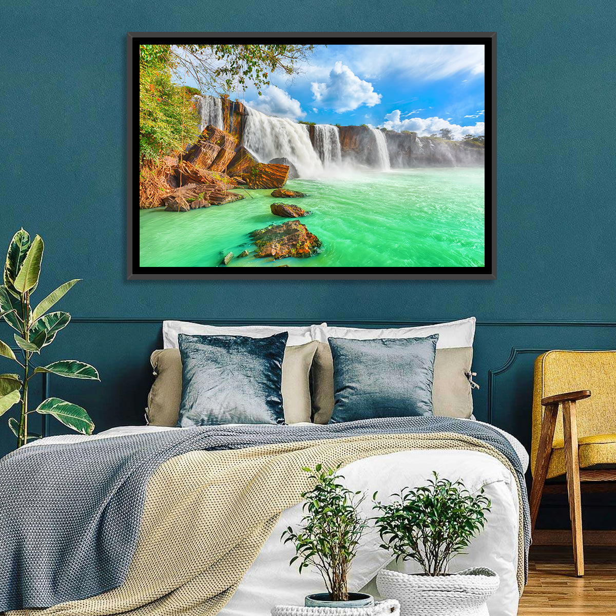 Dry Nur Waterfall Wall Art