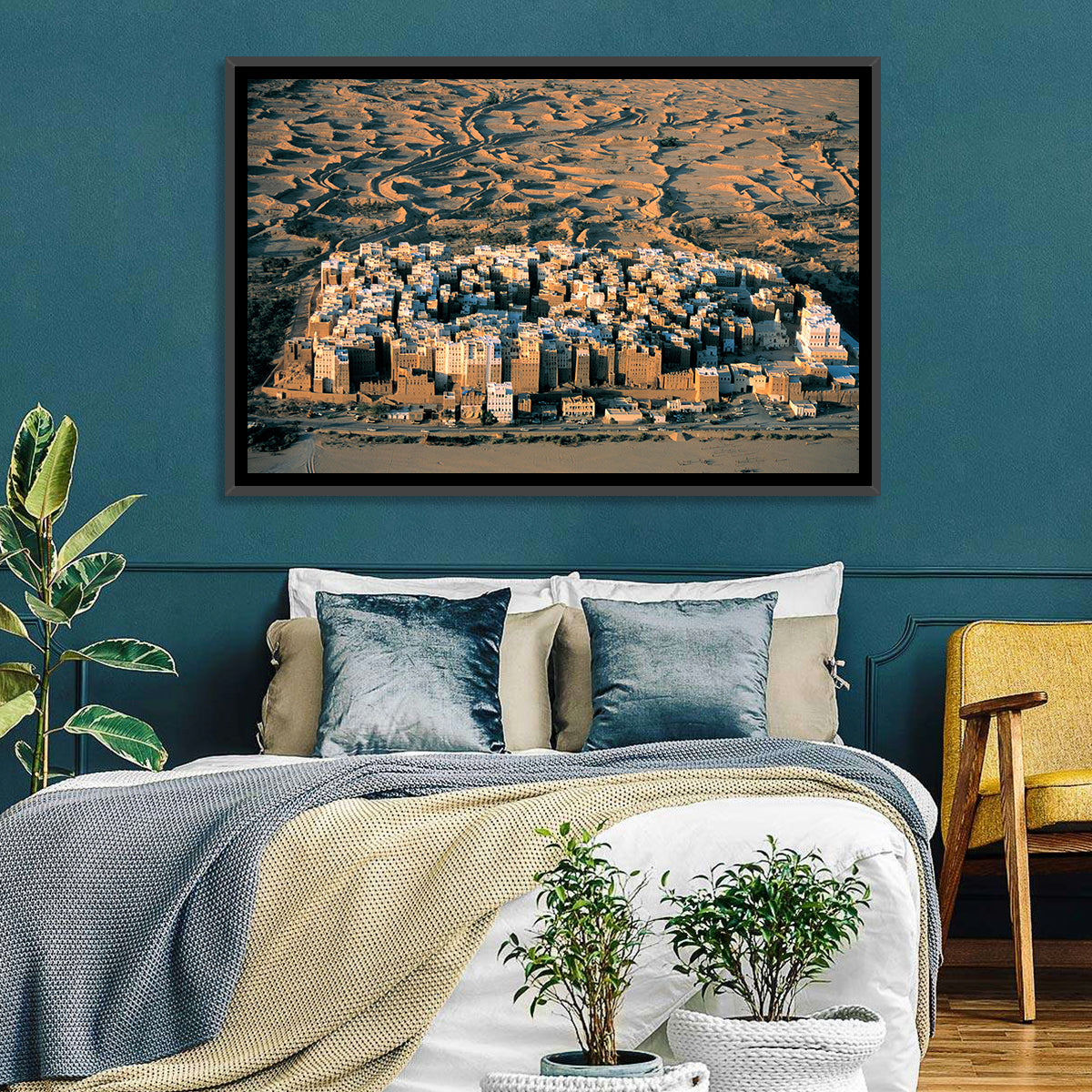 Desert Settlement Yemen Wall Art