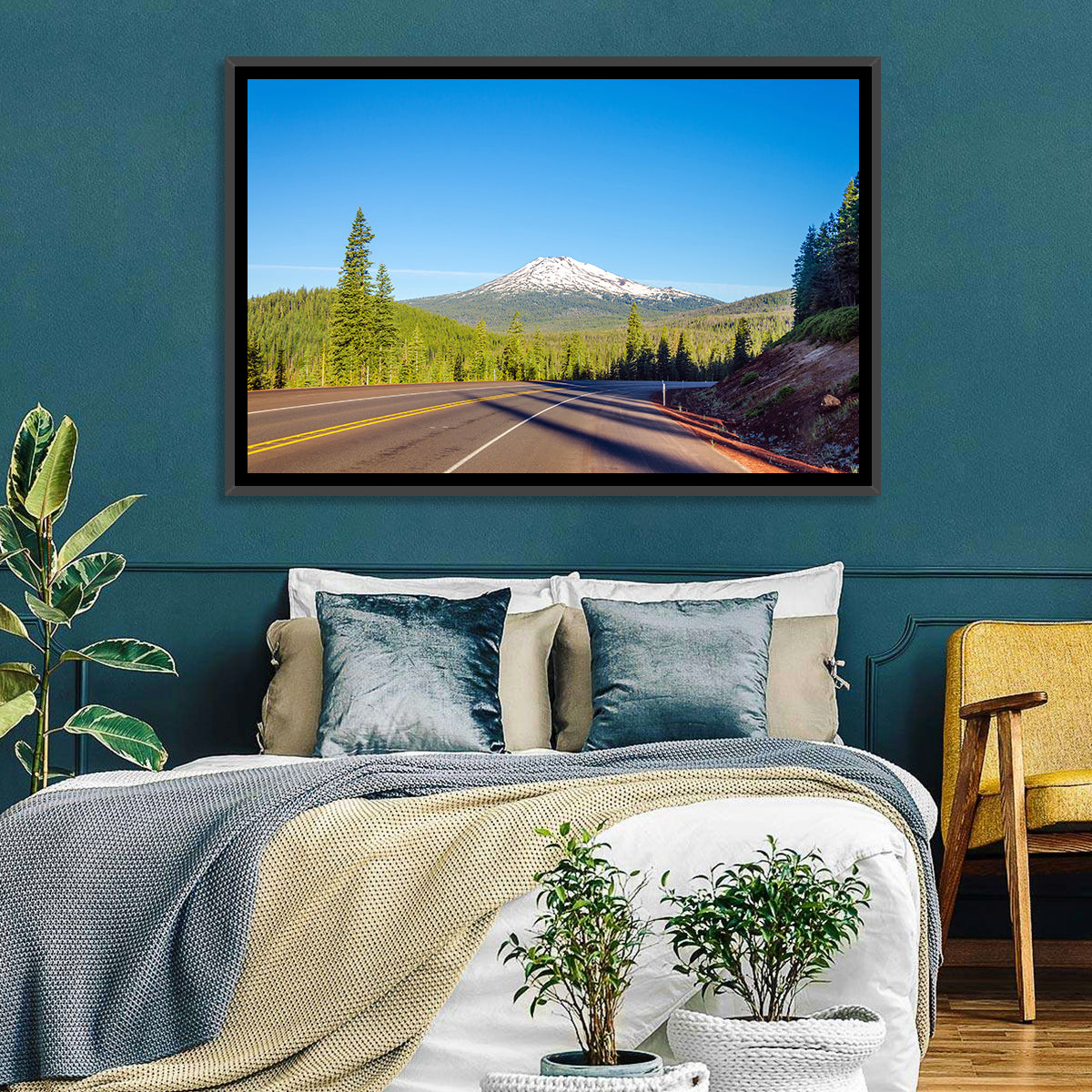 Mount Bachelor From Highway Wall Art