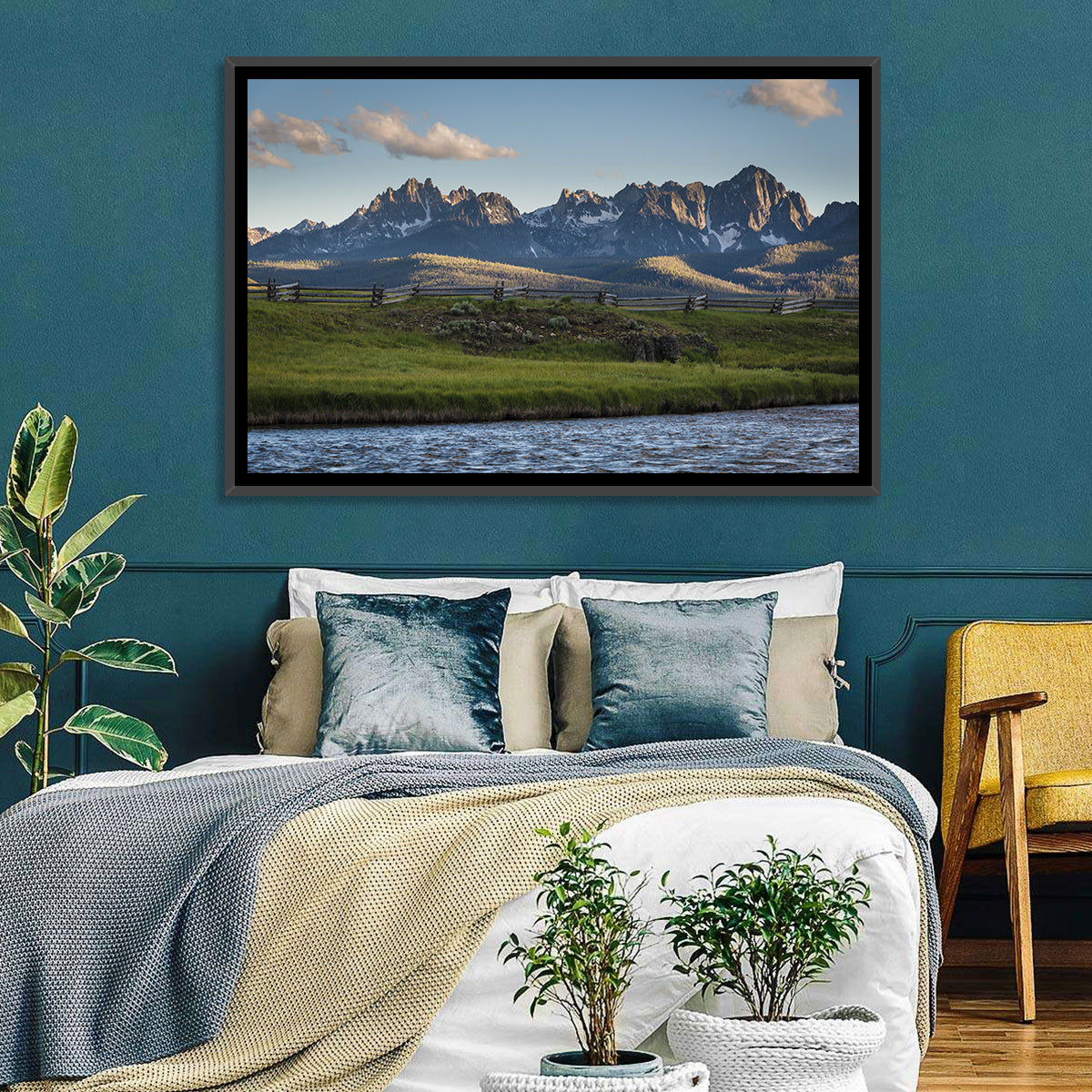 Sawtooth Mountain Range Wall Art