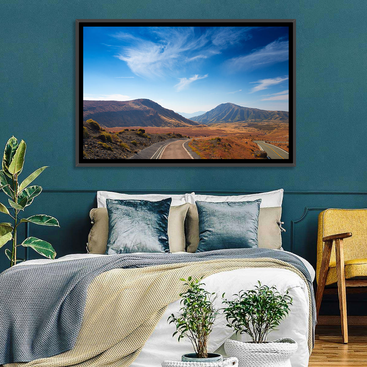 Volcanic Mount Aso Wall Art