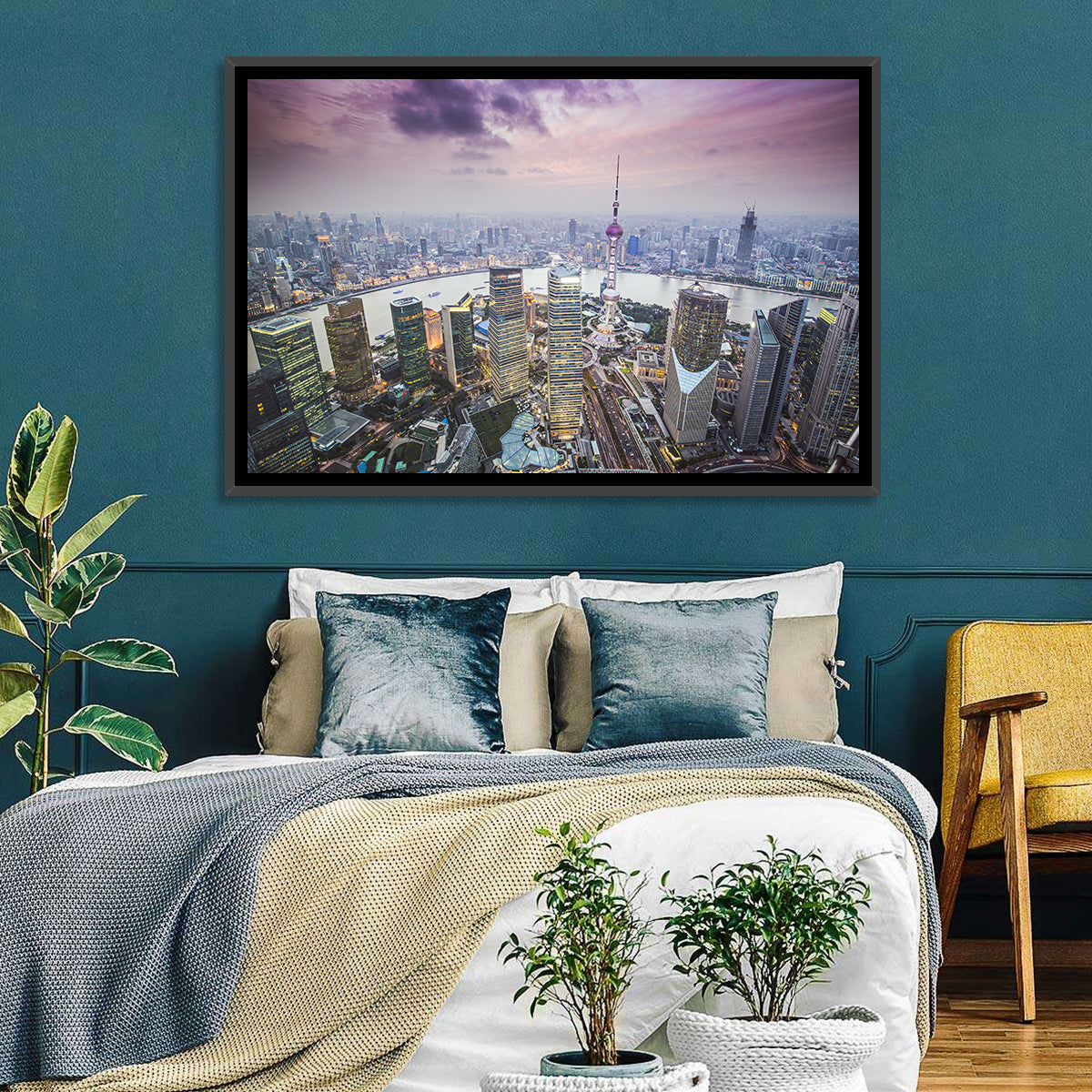 Pudong Cityscape Wall Art
