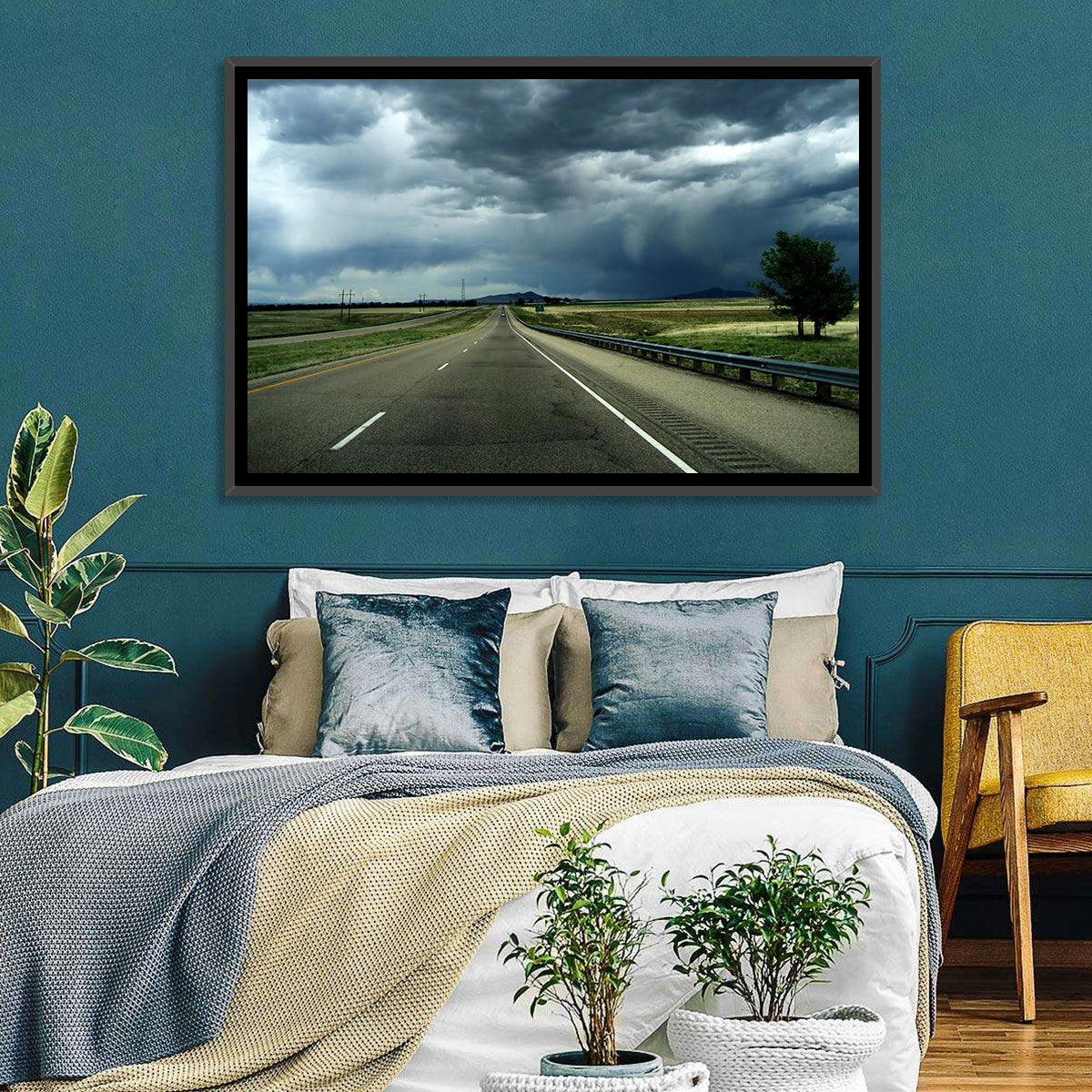 New Mexico Stormy Highway Wall Art