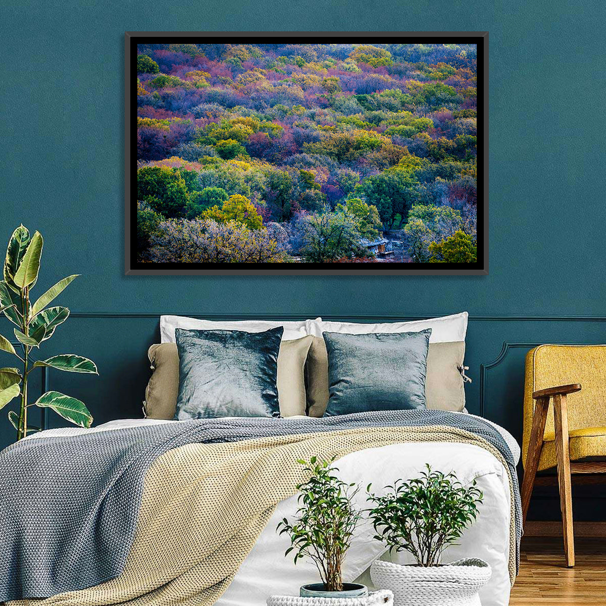 Green Forest Trees Wall Art