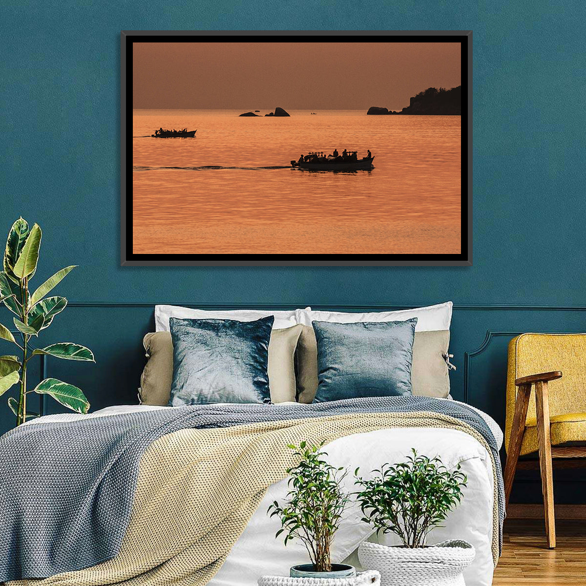 Lake Malawi Sailing Boats Wall Art