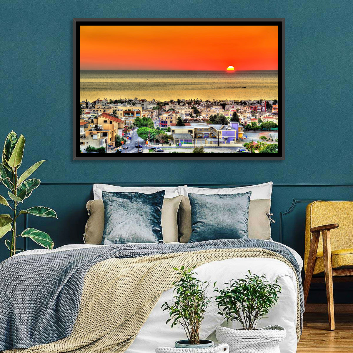 Paphos Sunset Wall Art