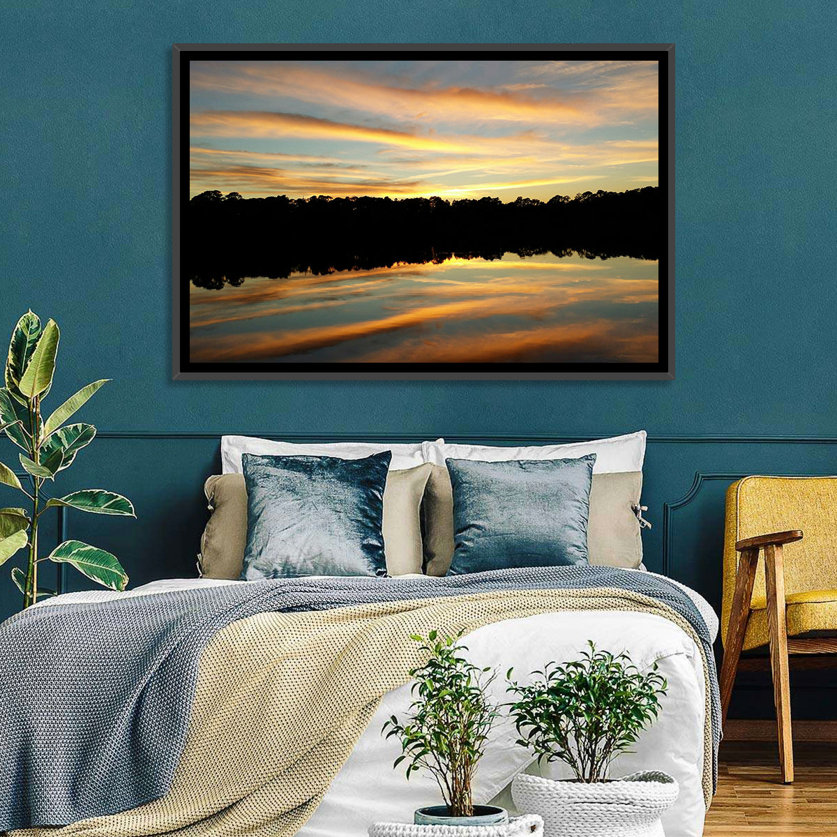 Lake Charles Sunset Wall Art