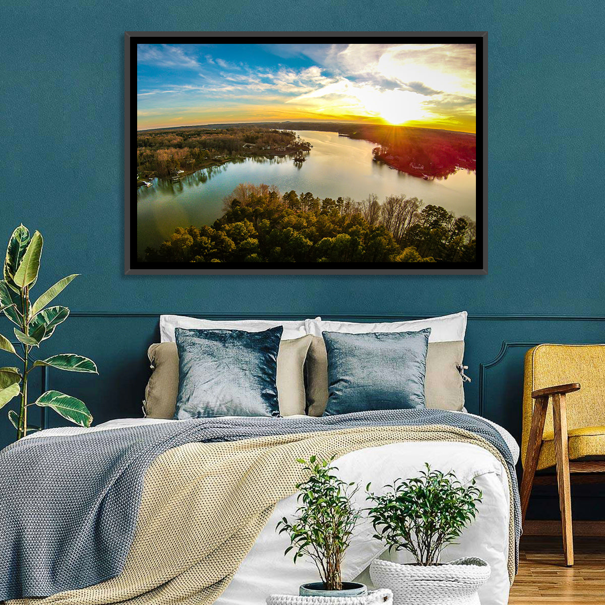 Lake Wylie Sunset Wall Art