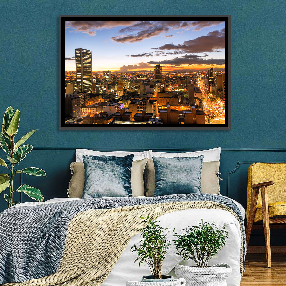 Bogota Cityscape Wall Art