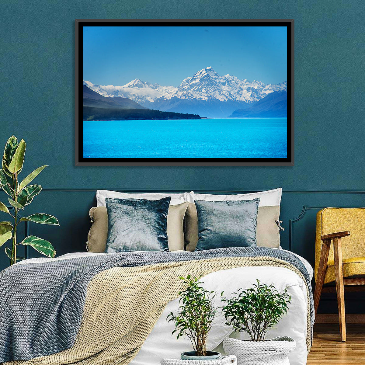 Mount Cook from Lake Pukaki Wall Art