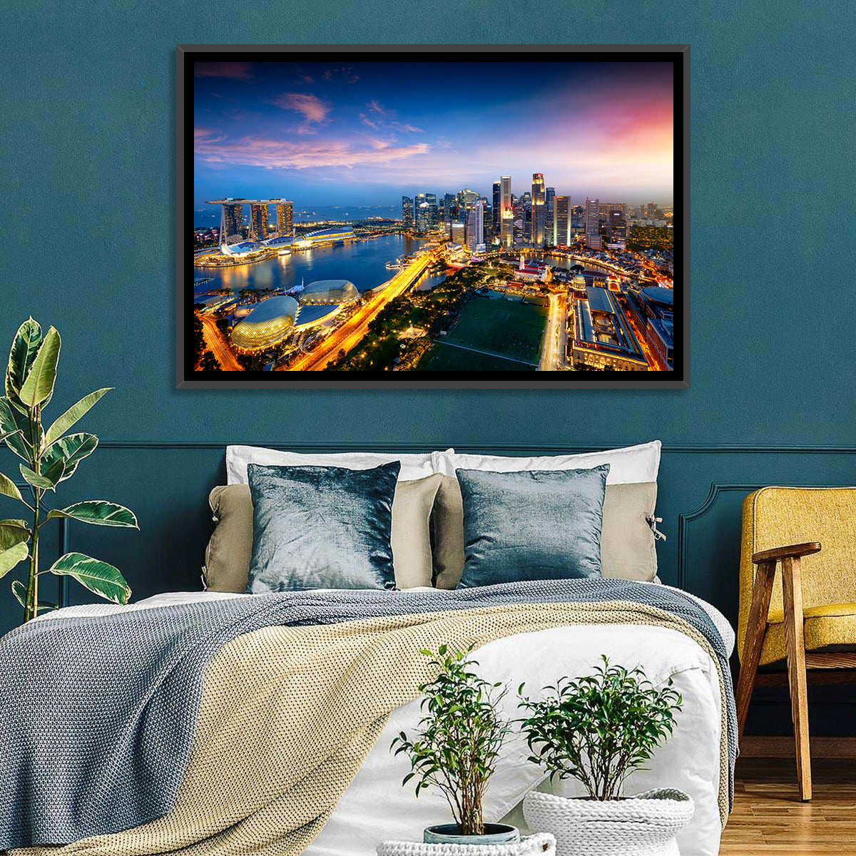 Singapore Cityscape Wall Art