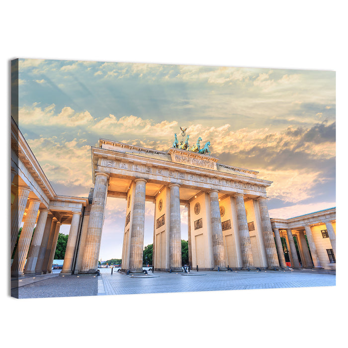 Brandenburg Gate at Sunset Wall Art as a canvas print