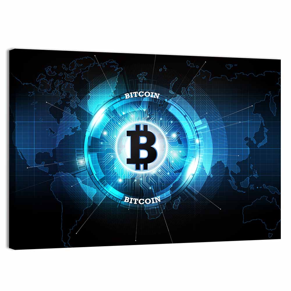 Futuristic Digital Money Wall Art