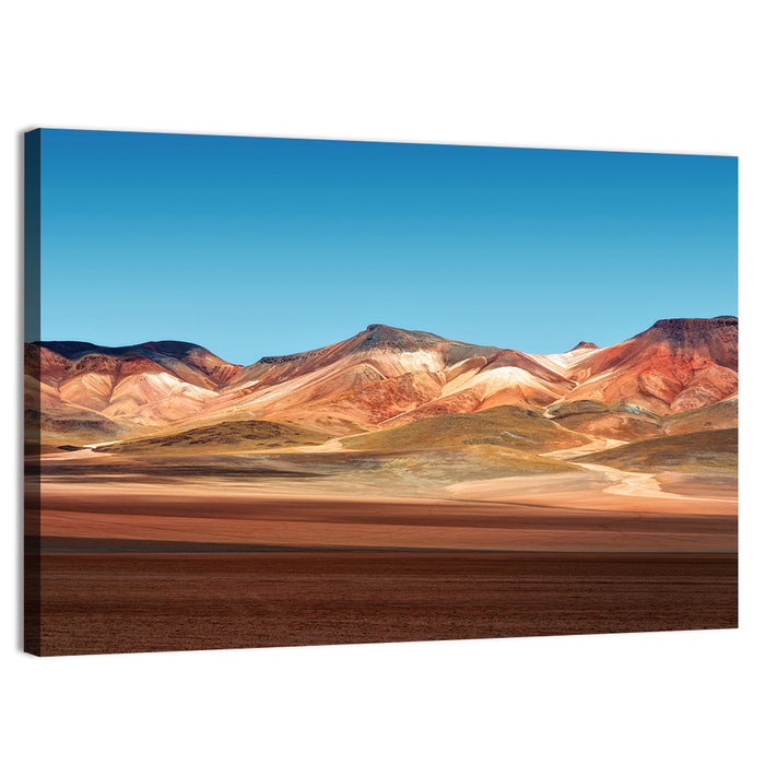 Atacama Desert Ridges Wall Art as a canvas print
