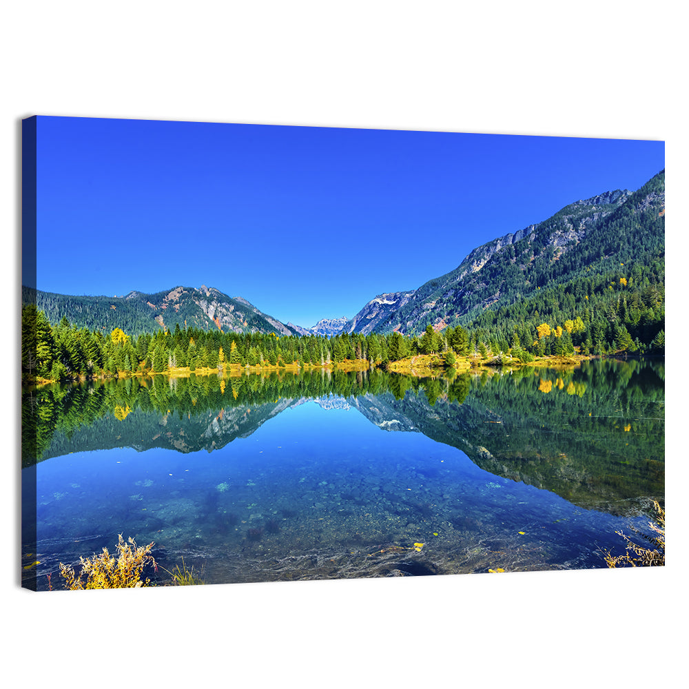 Mt Chikamin Reflection at Gold Lake Wall Art, canvas print, landscape