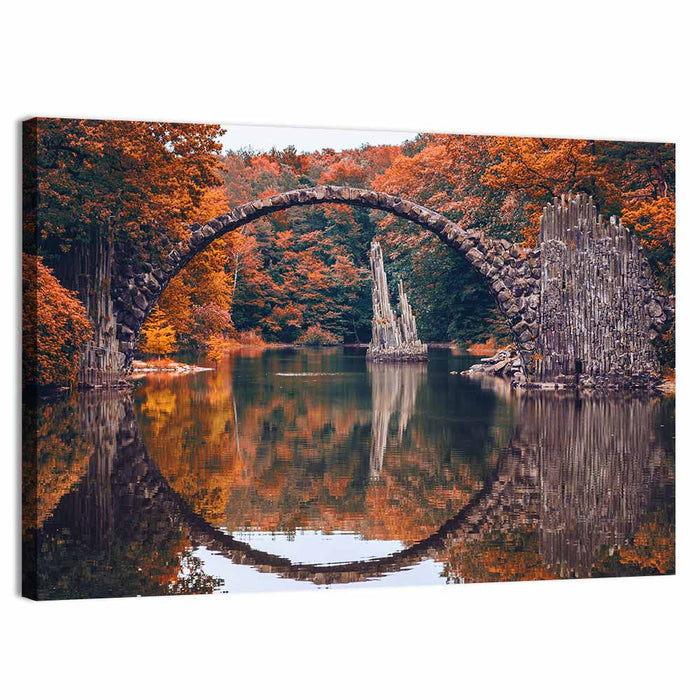 Rakotzbrücke Gablenz Germany Wall Art as a canvas print