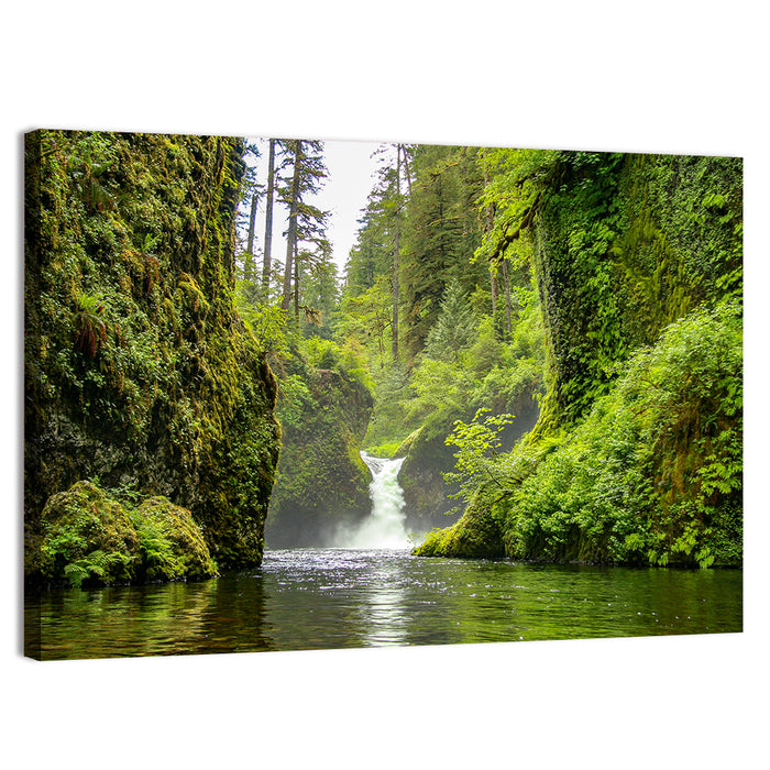 Punch Bowl Falls, Cascade Locks Wall Art as a canvas print