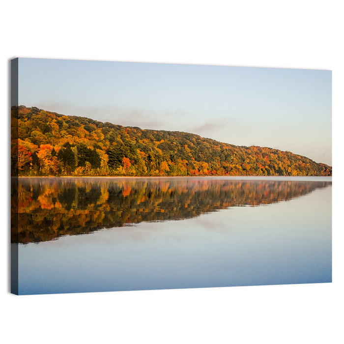 Monocle Lake Michigan Wall Art as a canvas print