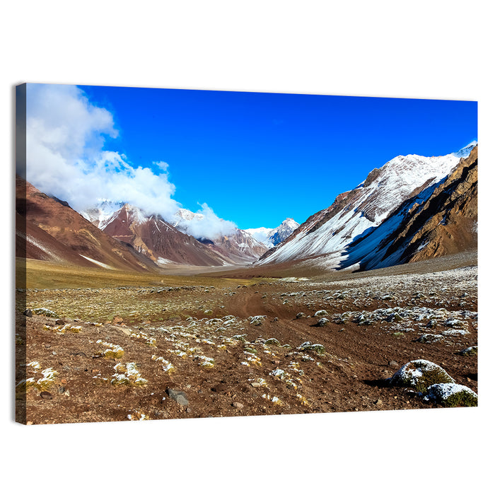 Mount Aconcagua Valley View Wall Art as a canvas print
