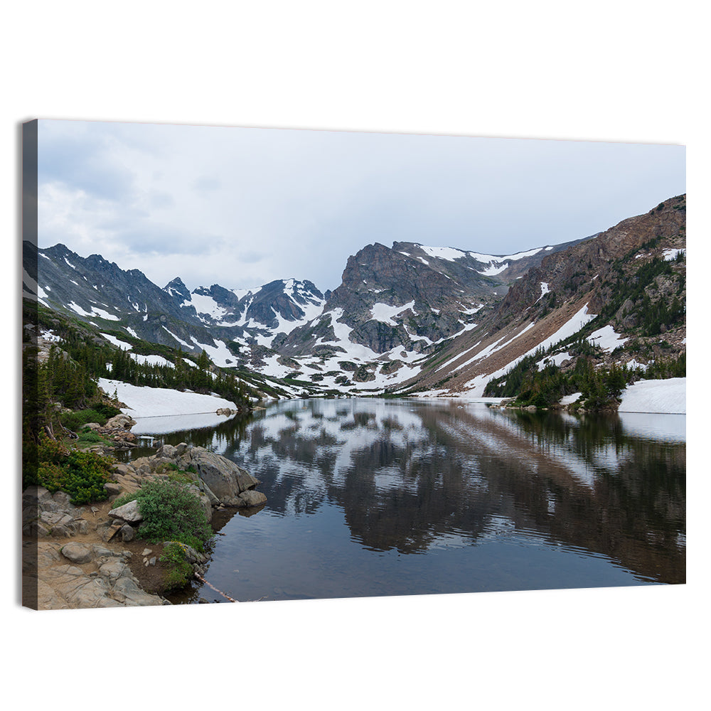 Lake Isabelle Reflection Wall Art, canvas print, landscape