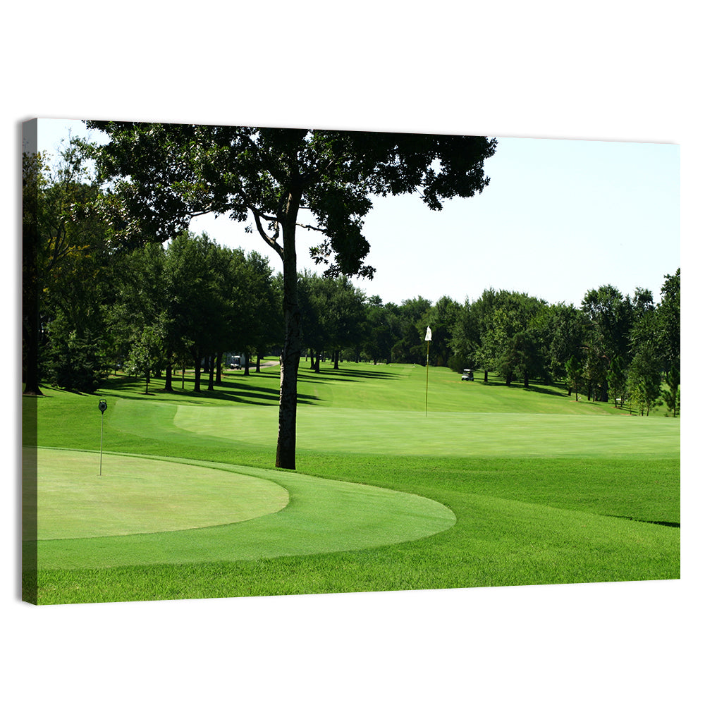 Oklahoma Golf Course Greens Wall Art, canvas print, landscape