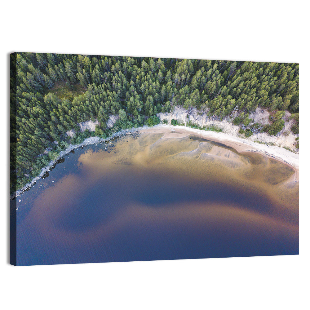 Lake Onega Shoreline Wall Art, canvas print, landscape