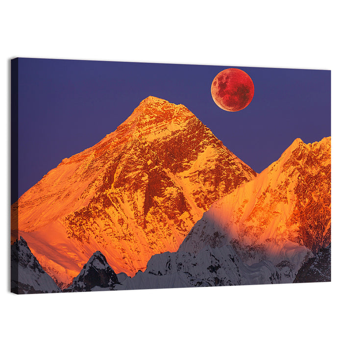 Mount Everest at Sunset Wall Art as a canvas print