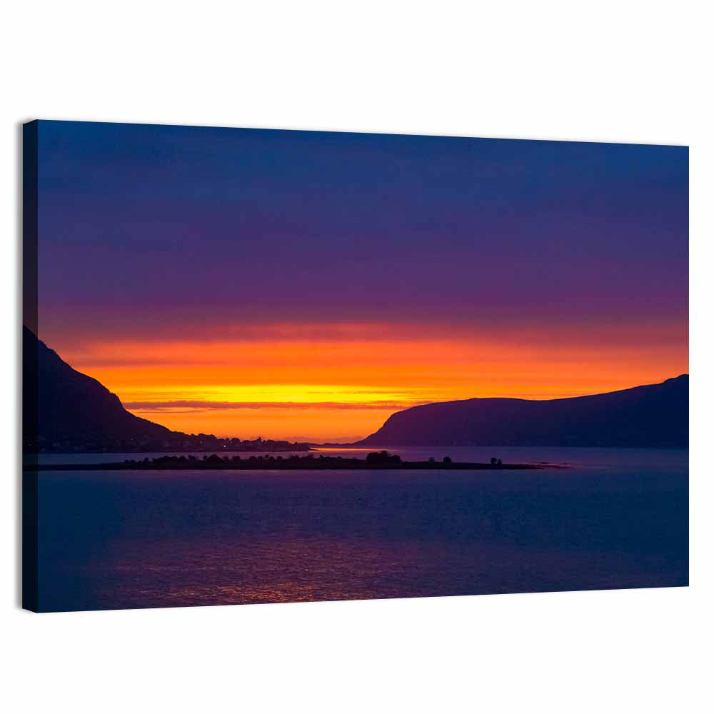 Norwegian Sea Sunset Wall Art