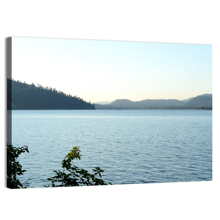 Lake Chatcolet Wall Art as a canvas print