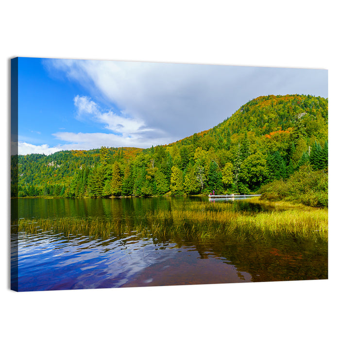 Monroe Lake Wall Art as a canvas print