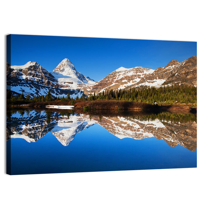 Snowy Mount Assiniboine Wall Art as a canvas print