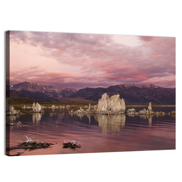 Mono Lake Sunset, Owens Valley Wall Art as a canvas print