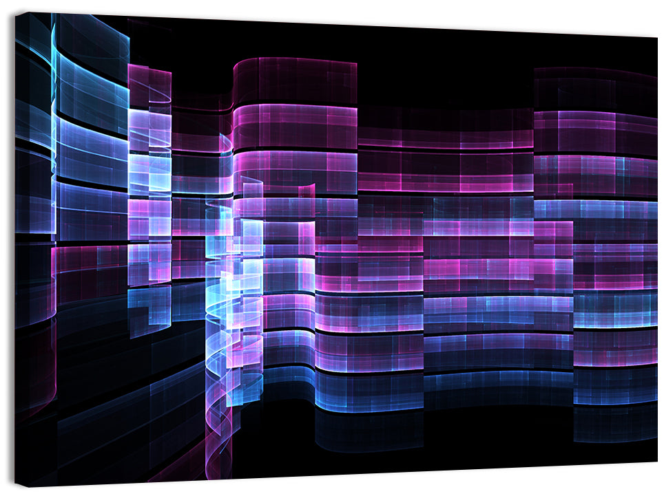 Business Hub Curved Panels Wall Art, canvas print, landscape