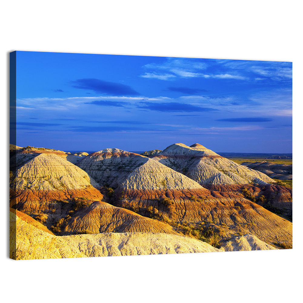 Badlands National Park Golden Hour Wall Art, canvas print, landscape
