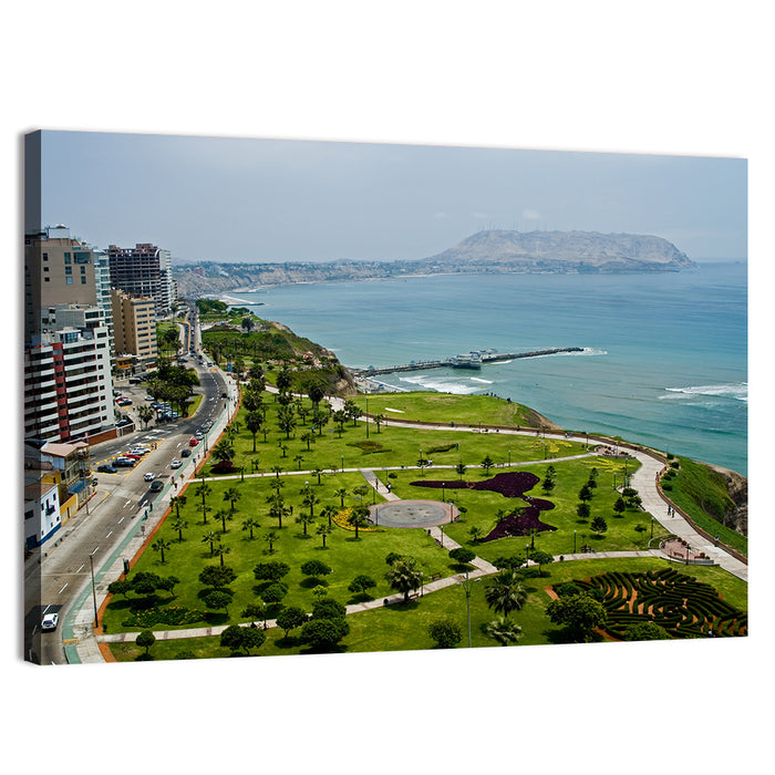 Miraflores Park Overlook, Lima Wall Art as a canvas print