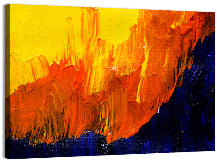 Mountain Ridge Abstract Wall Art as a canvas print