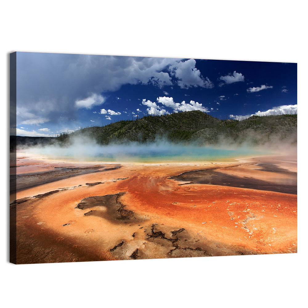 Grand Prismatic Spring, Yellowstone Wall Art, canvas print, landscape