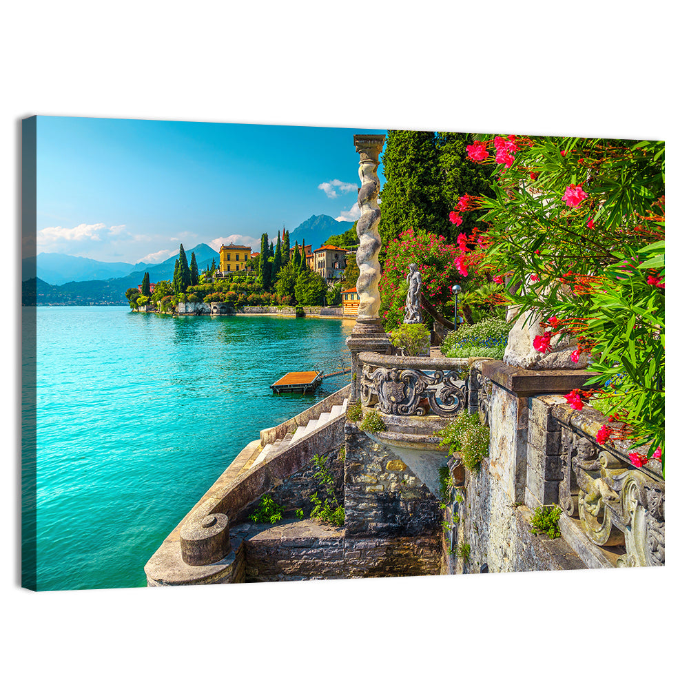 Villa Monastero Garden, Lake Como Wall Art, canvas print, landscape