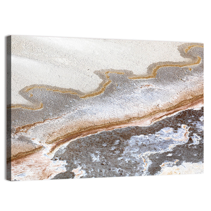 Lake Eyre Salt Flats Wall Art as a canvas print