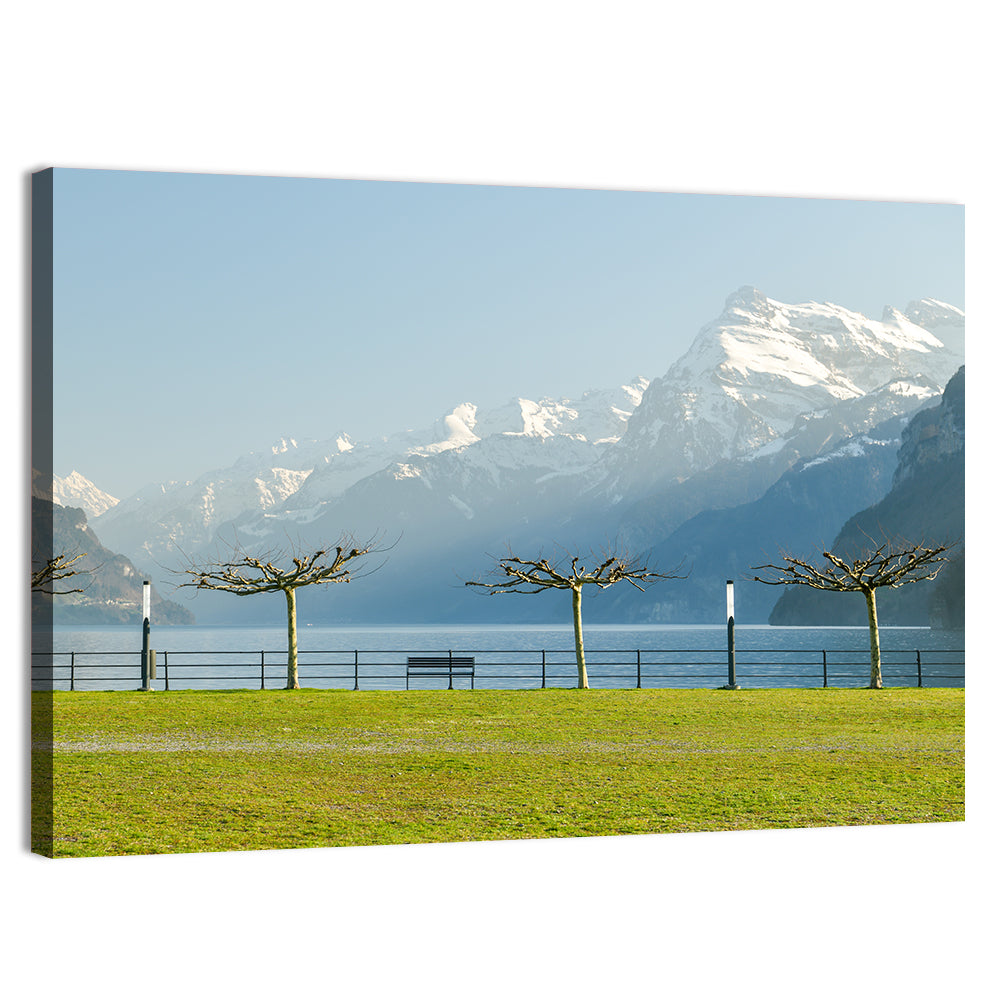 Lake Lucerne Landscape Wall Art, canvas print, landscape