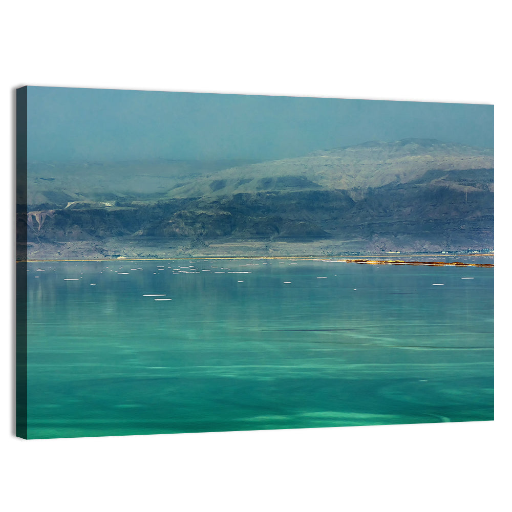 Dead Sea Shoreline Wall Art, canvas print, landscape