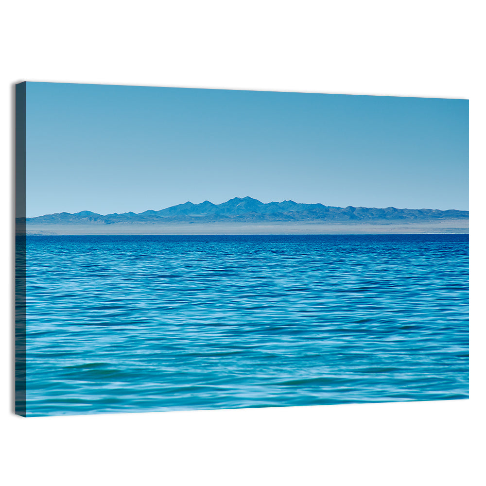 Khyargas Nuur Lake Wall Art, canvas print, landscape