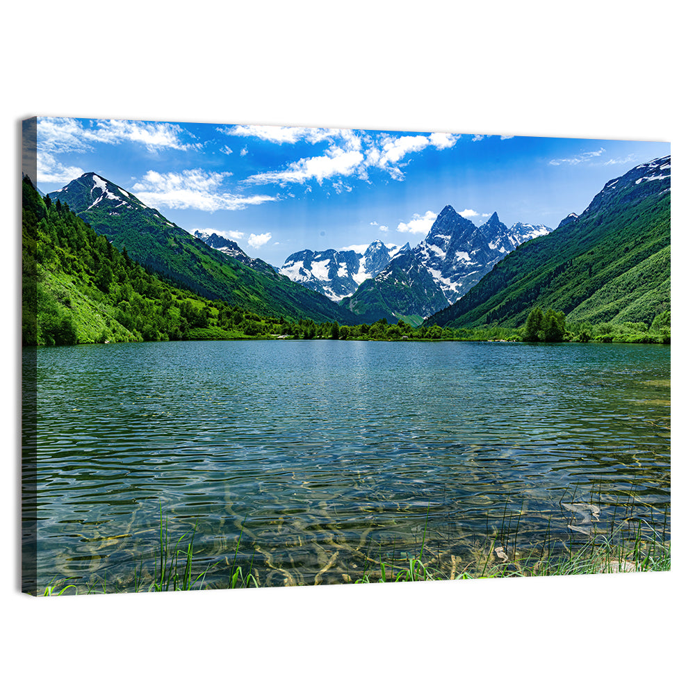 Tumanly Kel Mountain Lake Wall Art, canvas print, landscape