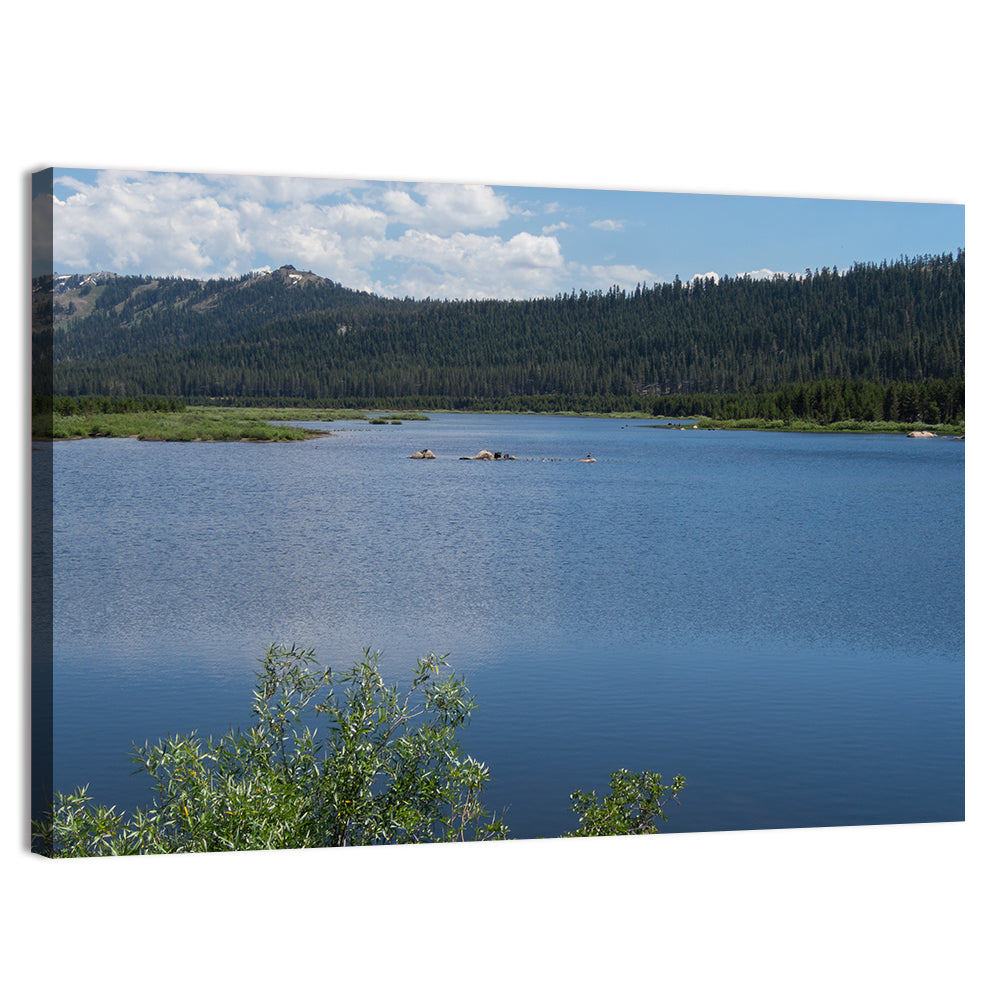 Lake Van Norden Wall Art, canvas print, landscape