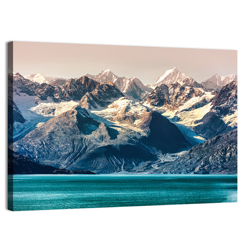 Glacier Bay Turquoise Waters Wall Art, canvas print, landscape