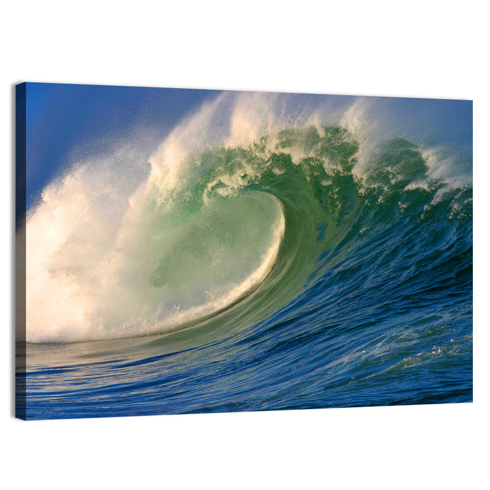 Waimea Shorebreak Wave Wall Art, canvas print, landscape
