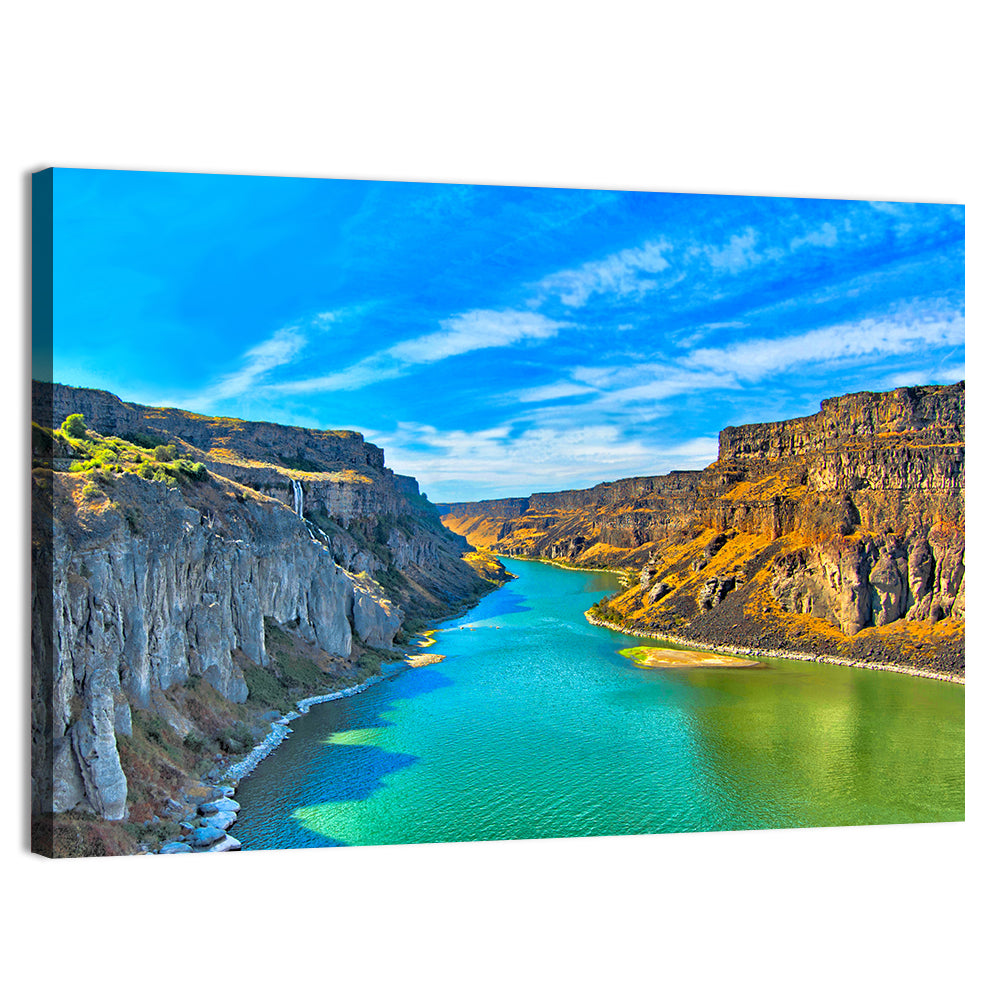 Snake River Canyon at Twin Falls Wall Art, canvas print, landscape