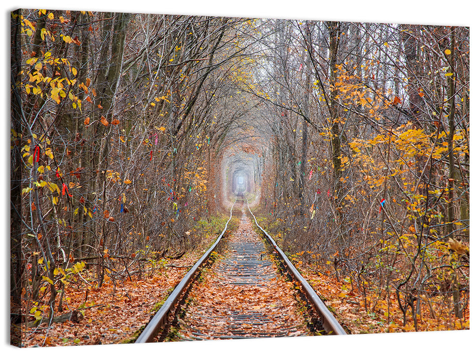 Klevan Tunnel of Love Wall Art, canvas print, landscape